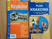 Plan Krakowa mapa  2005 - 2013 r 2 sztuki