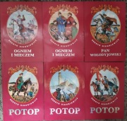# UNIKAT Sienkiewicz TRYLOGIA 6 tomów 1994 stan DB+ PIĘKNE ILUSTRACJE