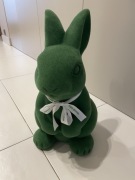 Zając Stary Browar zielony welur 