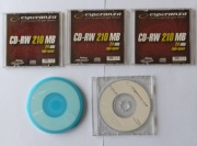 Zestaw Esperanza 2 razy CD-RW 210 MB oraz 3 razy CD-R 220 MB