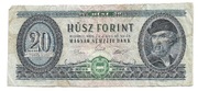 Banknot 20 forintów od 1960 do 1969 stan dość dobry