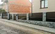 Ogrodzenie łupane/ala klinkier montaż