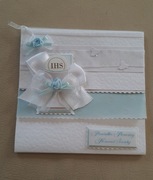 kartka komunijna elegancka Pierwsza Komunia Święta