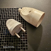 Wtyczka prosta + GRATIS gniazdko Plast-Rol 16A 230V biała b/u rozbieralna