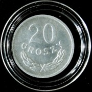 20 GROSZY 1975, z.m., PRL, nominał, stempel zwykły