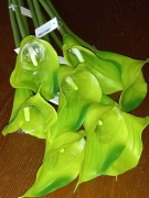 Kalla gumowa kolor zielony  8 szt