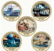 Kolekcjonerski zestaw numizmatów upamiętniający  atak na Pearl Harbour (2)