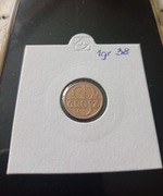 1 grosz 1938 w holderze 