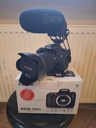 Canon EOS 760D + 18-135 IS STM+mikrofon BOYA
