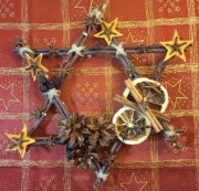 Stroik świąteczny pachnąca gwiazda śr. 30cm