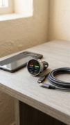Ładowarka samochodowa 6 portów 4x USB + 2x Type-C 7A Fast Charging LED