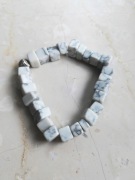 Bransoletka kamienna minerał howlit biały / magia spokój sen jasność umysłu