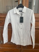 Massimo Dutti nowa koszula biała w kratkę guziki