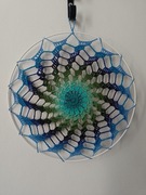 Łapacz snów Spiral ombre szydełko mandala 