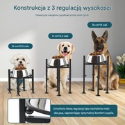 Stojak podwyższający miskę dla psa kota regulowany nieużywany