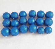 Piękne, duże, brokatowe bombki choinkowe świąteczne