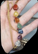 Bransoletka 7 Czakr kamienie naturalne serduszka