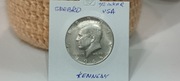 USA 1/2 Half dolara, Kennedy1965r.Srebro,holder,Stan