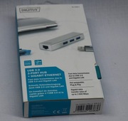 HUB 3-portowy USB 3.0 i adapter LAN DA-70250-1