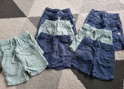 Krótkie spodenki chłopiec granatowe miętowe rozmiar 92 H&M