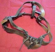 Szelki skórzane dla psa, rozmiar dla Owczarka Niemieckiego +,  RETRO 