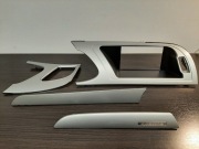 Zestaw dekory listwy wnętrza Audi Quattro A4 B8 + gratis znaczek Audi 