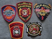 Zestaw 5 naszywka Straż  Pożarna  USA Bardzo rzadkie