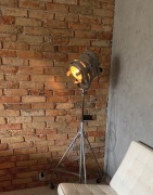 Lampa podłogowa teatralna Spefika PRL loft Vintage