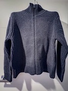 COS - Kurtka / sweter z wełnianej dzianiny z wysokim kołnierzem