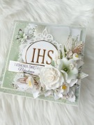 Luksusowa kartka komunijna 3D, Pamiątka Komunii Świętej w pudełku, prezent 