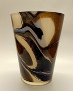 Piękny, nowoczesny, duży wazon szklany, manufaktura Krosno