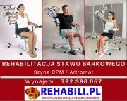 Szyna CPM staw barkowy, barkowa Artromot Leszno wynajem