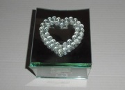 Świecznik z dwoma lustrami