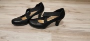 Czarne buty na obcasie 5th Avenue soft