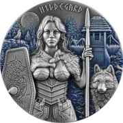 Valkyries Hildegard 2 uncje srebra Ultra High Relief 2022