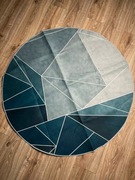 okrągła mata pod krzesło, dywan