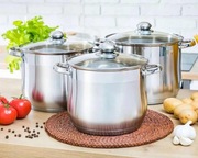 Garnki nierdzewne duże rosołowe likwidacja magazynu 