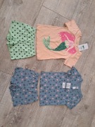 Piżama letnia dziewczęca, syrenka, serca - 2 kpl - rozm 86/92