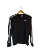 Bluza Adidas czarna z logiem paskami s