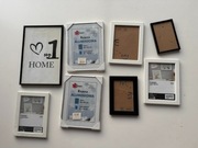 Zestaw ramek do zdjęć - 8 sztuk różne rozmiary - biały czarny alu ikea