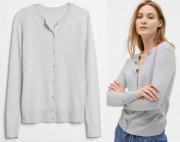 GAP jasno-szary klasyczny sweter kardigan XL