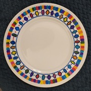 Talerz ręcznie malowany 