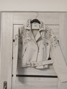 Ramoneska z eko skóry kokosowa z kamieniami , zdobiona na bogato S/M