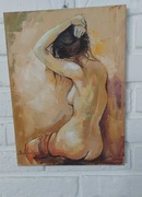 STANISLAW WESOŁOWSKI-akt-obraz olejny