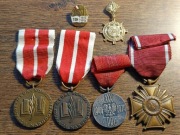 Zestaw Odznaczeń 4 szt. + 2 Odznaki 