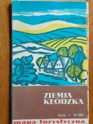 Ziemia Kłodzka mapa turystyczna 1988 r