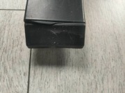 Czarne regulowane biurko