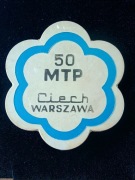 Wpinka CIECH przypinka WARSZAWA 50 MTP PRL