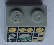 LEGO 3039pc5 Jasnoszary stok 45 2 x 2 z wzorem kontroli lotu 6563