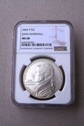 USA 1 dolar 2005 P J.Marshall  NGC  MS68